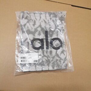 Alo Yoga Large Gray Canvas Gym Bag Travel Training Carry-On